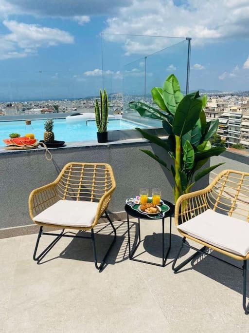 New 2Bd Aprt With Shared Rooftop Pool D3 Athens Exterior photo